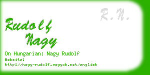 rudolf nagy business card